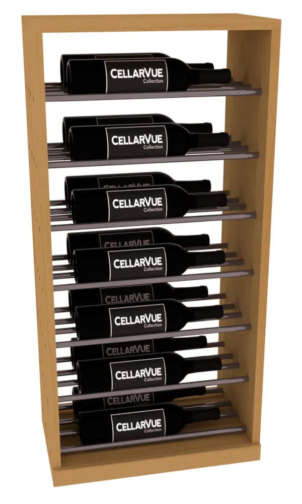 InstaCellar - 17.5" Horizontal Base Display - Gunmetal Rods