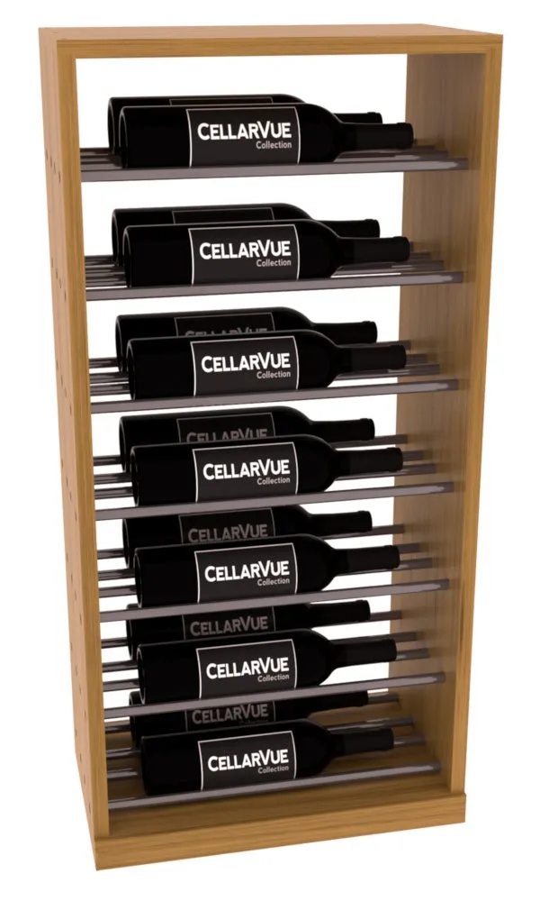 InstaCellar - 17.5" Horizontal Base Display - Gunmetal Rods
