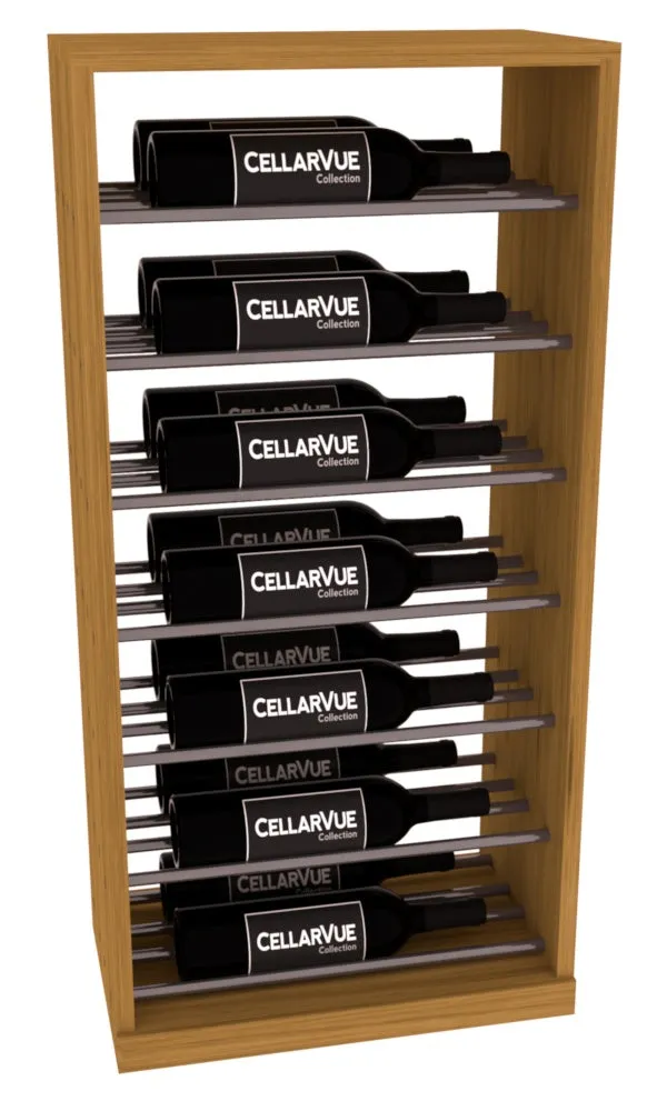 InstaCellar - 17.5" Horizontal Base Display - Gunmetal Rods
