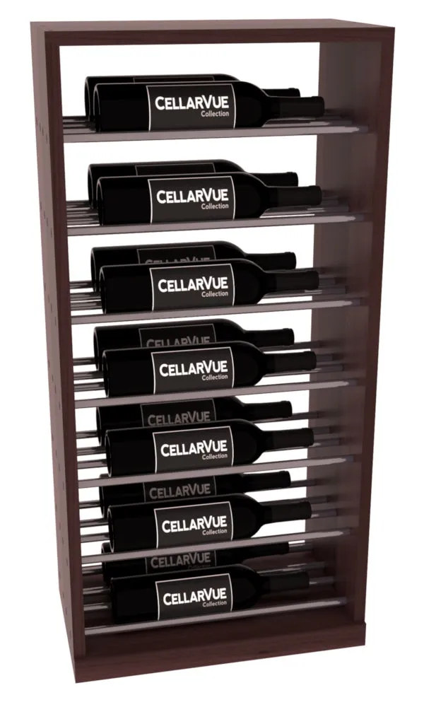 InstaCellar - 17.5" Horizontal Base Display - Gunmetal Rods