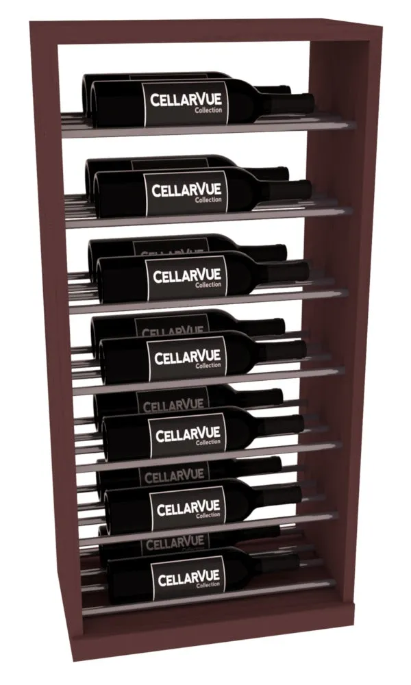 InstaCellar - 17.5" Horizontal Base Display - Gunmetal Rods