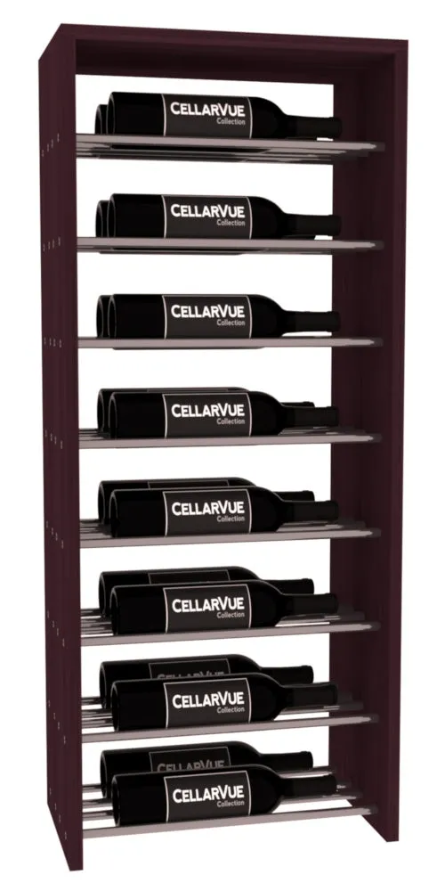 InstaCellar - 17.5" Horizontal Double Deep Top Display - Gunmetal Rods