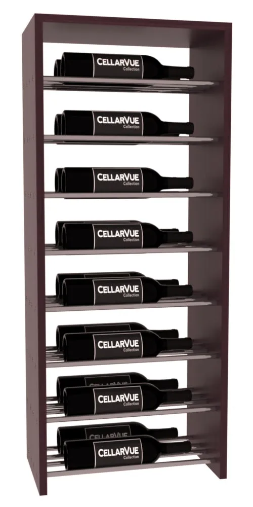 InstaCellar - 17.5" Horizontal Double Deep Top Display - Gunmetal Rods