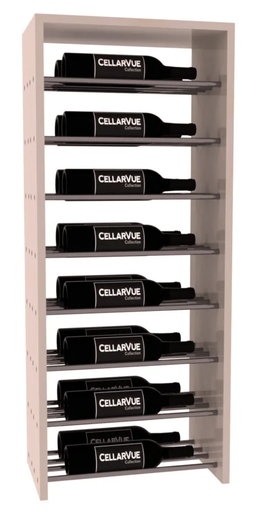 InstaCellar - 17.5" Horizontal Double Deep Top Display - Gunmetal Rods