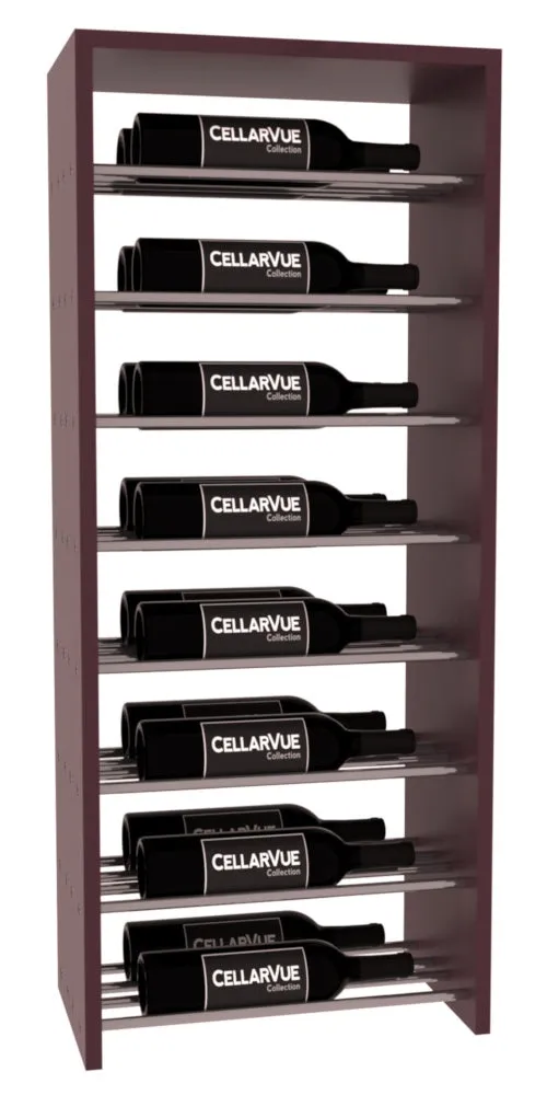 InstaCellar - 17.5" Horizontal Double Deep Top Display - Gunmetal Rods