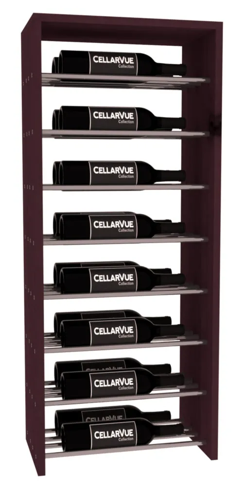 InstaCellar - 17.5" Horizontal Double Deep Top Display - Gunmetal Rods