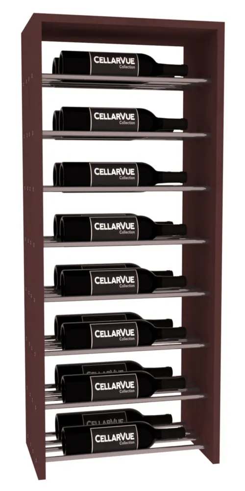 InstaCellar - 17.5" Horizontal Double Deep Top Display - Gunmetal Rods