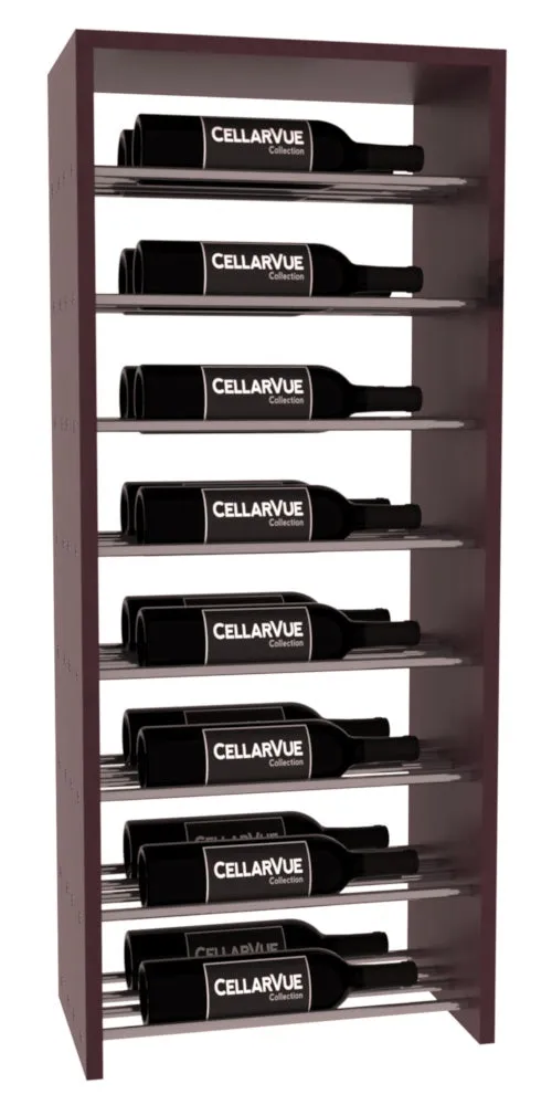 InstaCellar - 17.5" Horizontal Double Deep Top Display - Gunmetal Rods