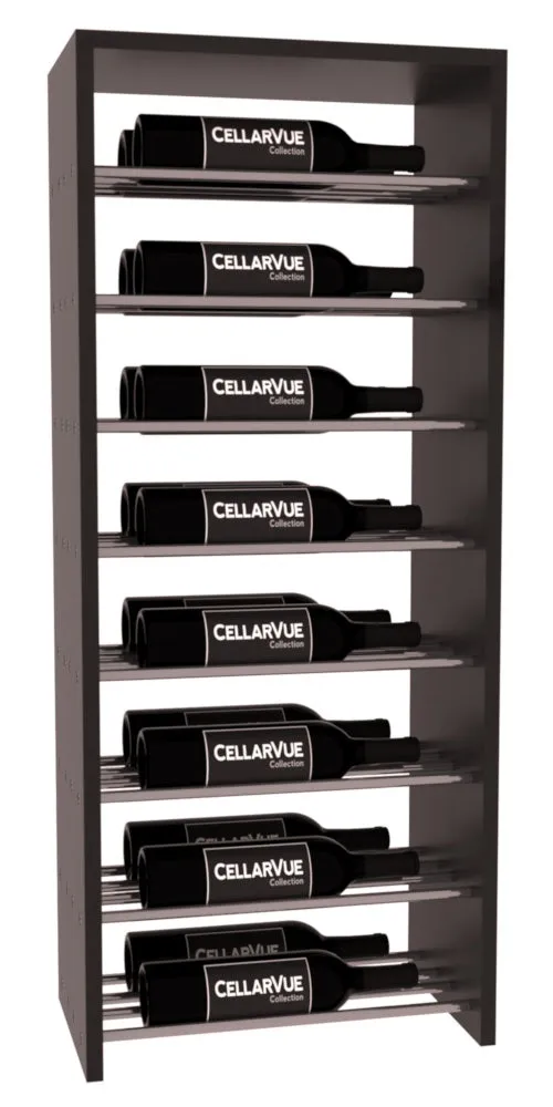 InstaCellar - 17.5" Horizontal Double Deep Top Display - Gunmetal Rods