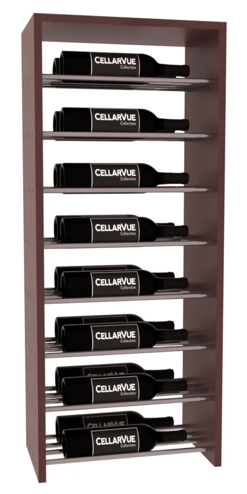 InstaCellar - 17.5" Horizontal Double Deep Top Display - Gunmetal Rods