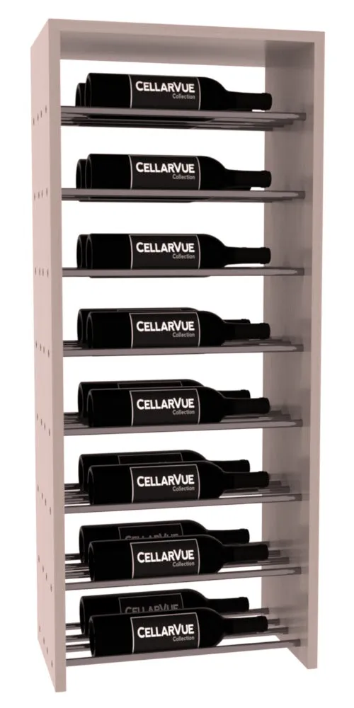 InstaCellar - 17.5" Horizontal Double Deep Top Display - Gunmetal Rods