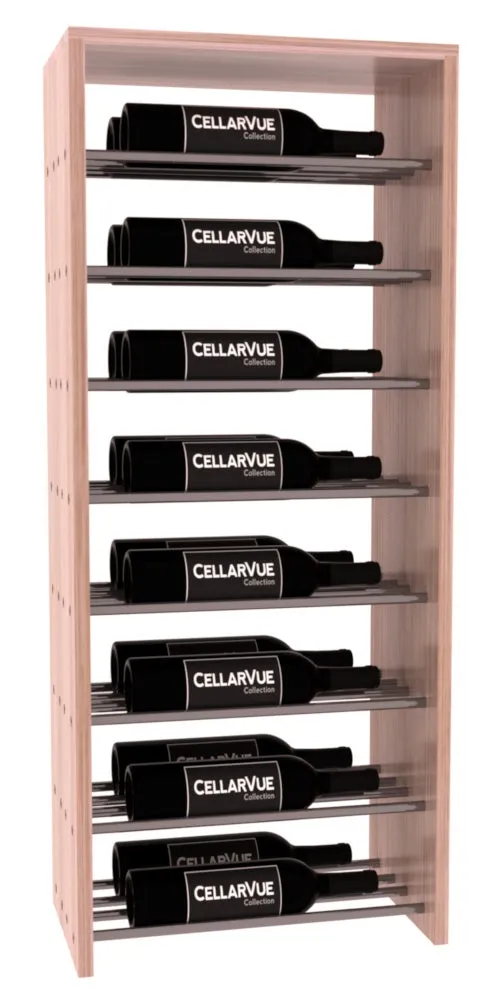 InstaCellar - 17.5" Horizontal Double Deep Top Display - Gunmetal Rods
