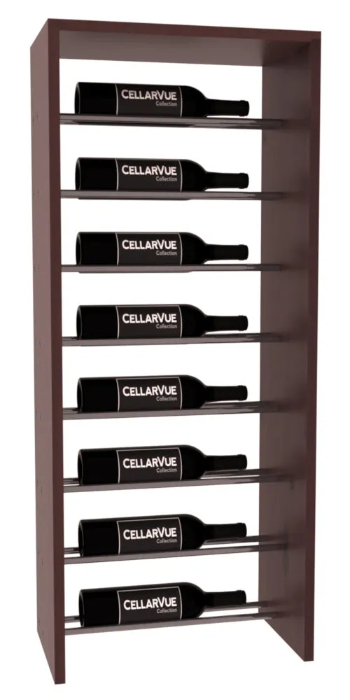 InstaCellar - 17.5" Horizontal Top Display - Gunmetal Rods
