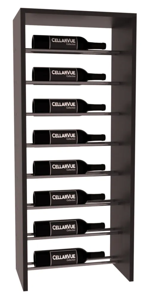 InstaCellar - 17.5" Horizontal Top Display - Gunmetal Rods