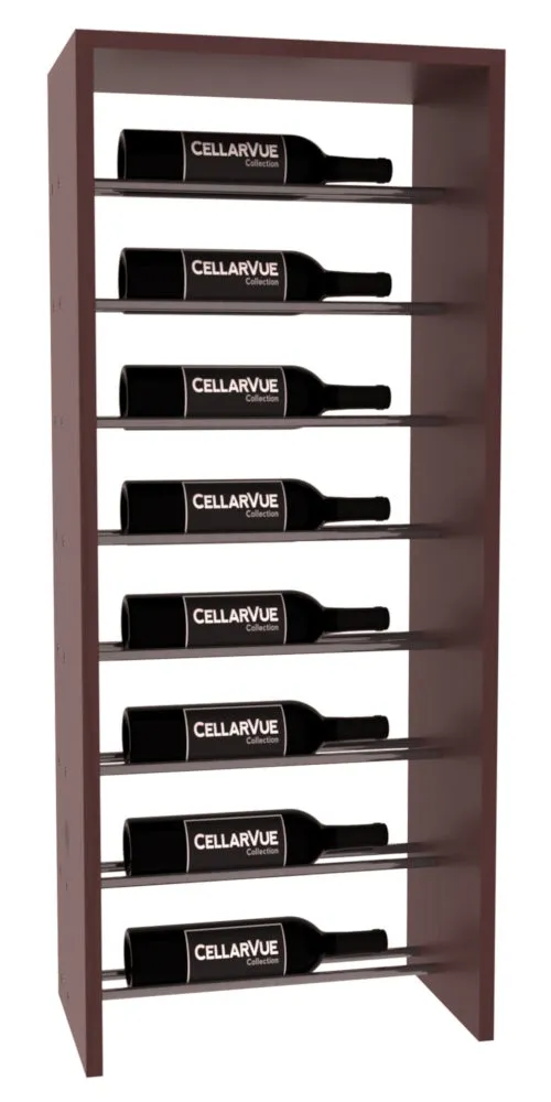 InstaCellar - 17.5" Horizontal Top Display - Gunmetal Rods