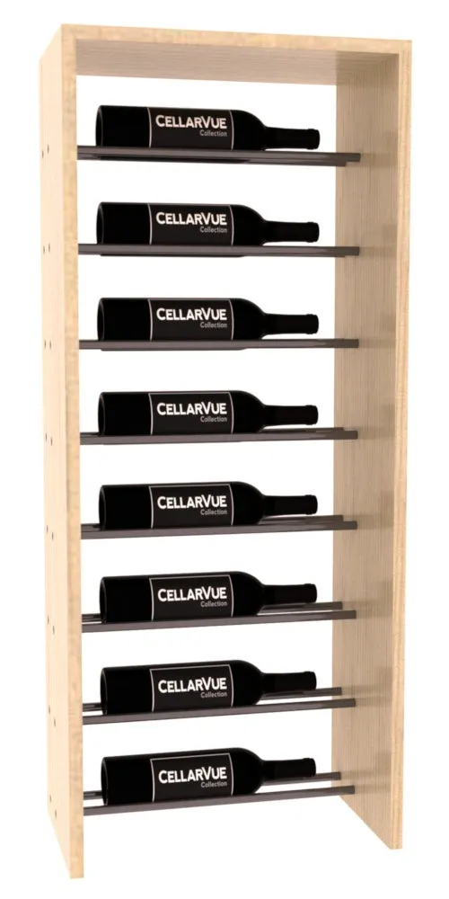 InstaCellar - 17.5" Horizontal Top Display - Gunmetal Rods
