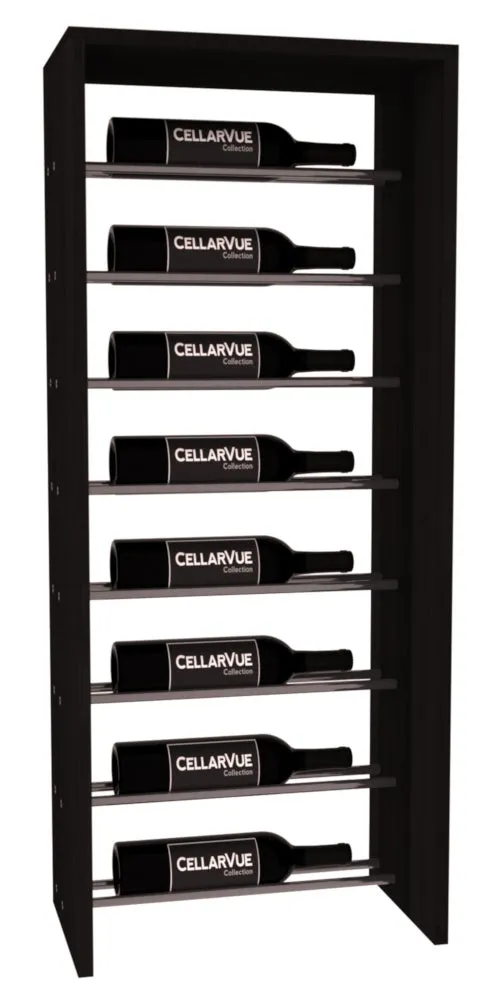 InstaCellar - 17.5" Horizontal Top Display - Gunmetal Rods