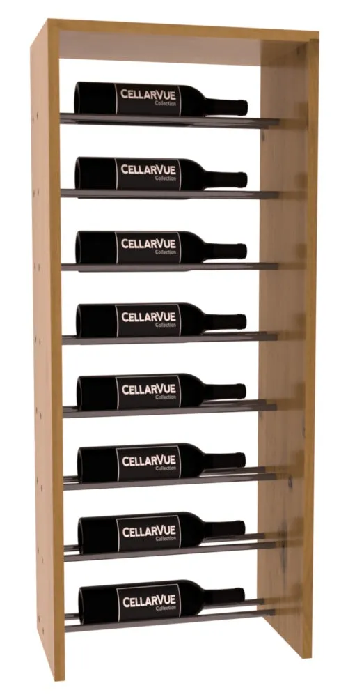 InstaCellar - 17.5" Horizontal Top Display - Gunmetal Rods