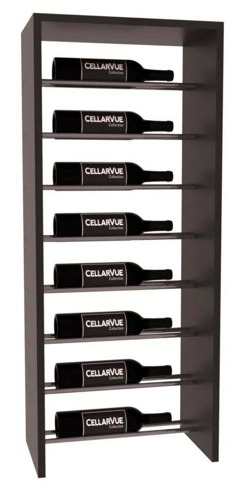 InstaCellar - 17.5" Horizontal Top Display - Gunmetal Rods