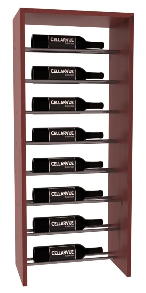 InstaCellar - 17.5" Horizontal Top Display - Gunmetal Rods