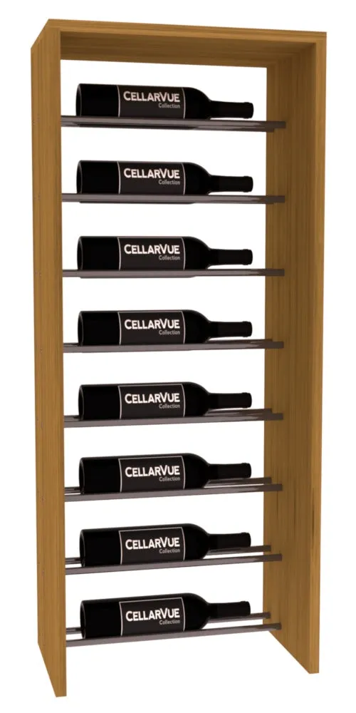 InstaCellar - 17.5" Horizontal Top Display - Gunmetal Rods