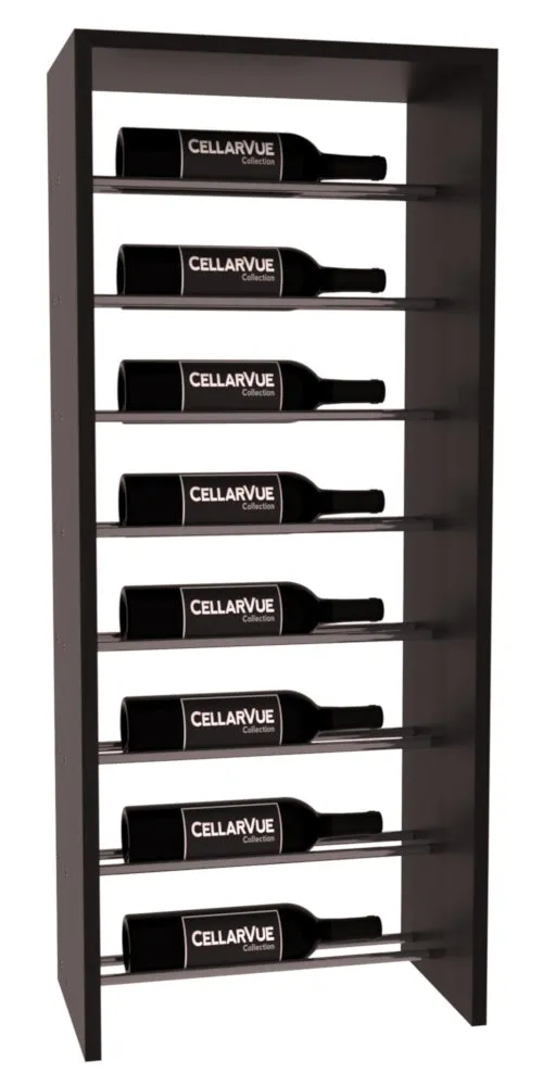 InstaCellar - 17.5" Horizontal Top Display - Gunmetal Rods