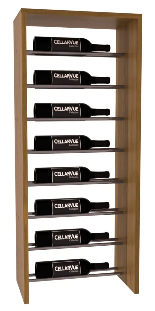 InstaCellar - 17.5" Horizontal Top Display - Gunmetal Rods