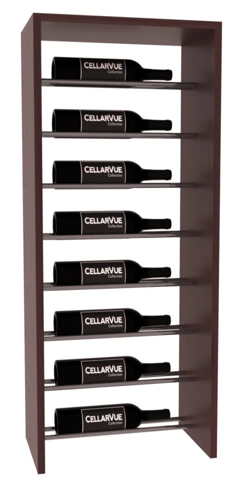 InstaCellar - 17.5" Horizontal Top Display - Gunmetal Rods