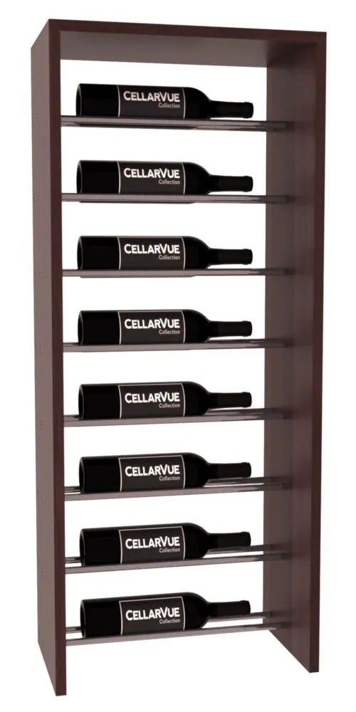 InstaCellar - 17.5" Horizontal Top Display - Gunmetal Rods