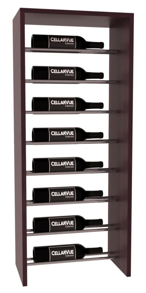 InstaCellar - 17.5" Horizontal Top Display - Gunmetal Rods