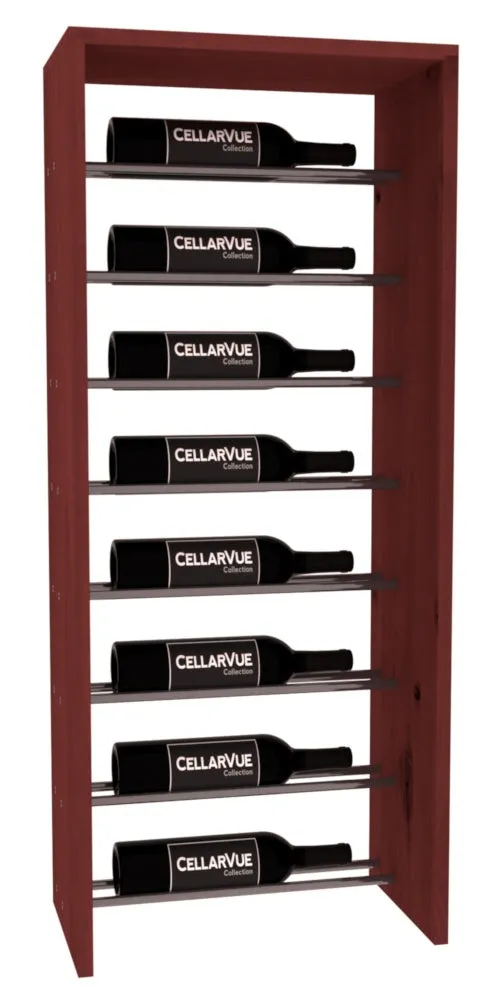 InstaCellar - 17.5" Horizontal Top Display - Gunmetal Rods