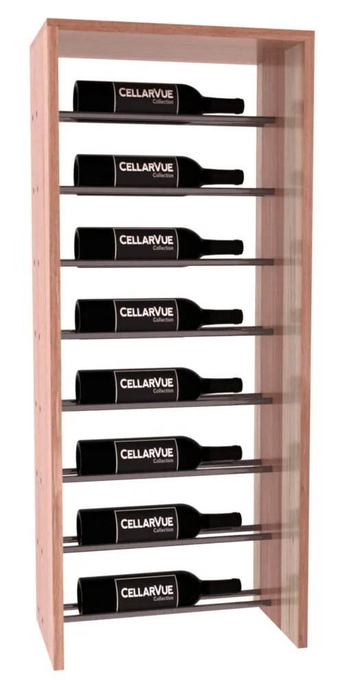 InstaCellar - 17.5" Horizontal Top Display - Gunmetal Rods