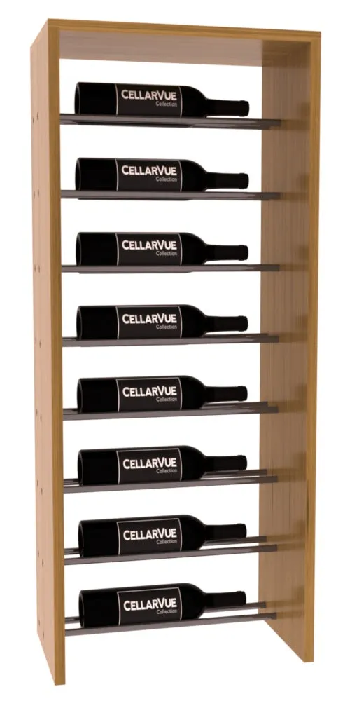 InstaCellar - 17.5" Horizontal Top Display - Gunmetal Rods