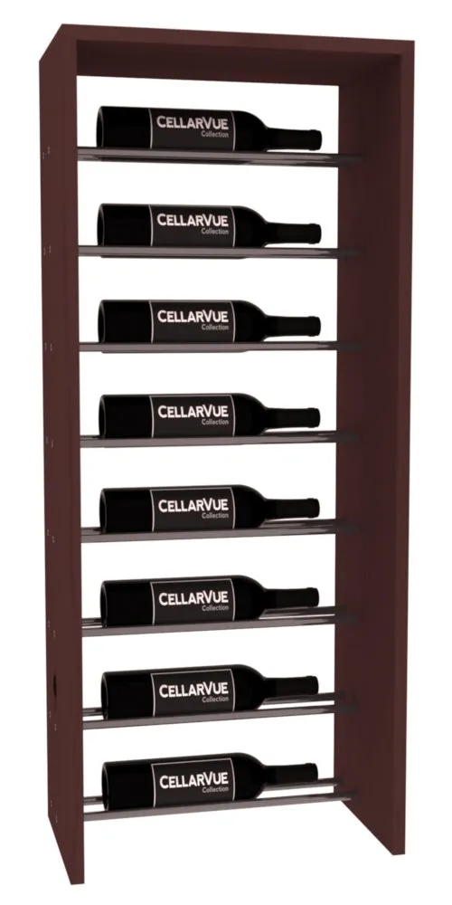 InstaCellar - 17.5" Horizontal Top Display - Gunmetal Rods