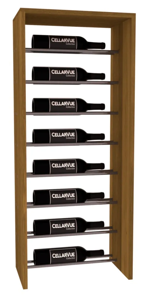 InstaCellar - 17.5" Horizontal Top Display - Gunmetal Rods