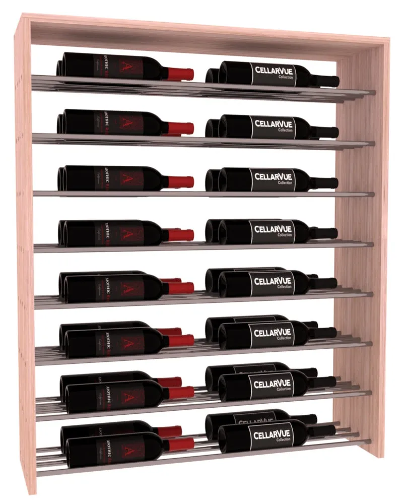 InstaCellar - 35" Horizontal Double Deep Top Display - Gunmetal Rods