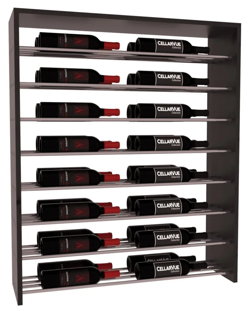 InstaCellar - 35" Horizontal Double Deep Top Display - Gunmetal Rods