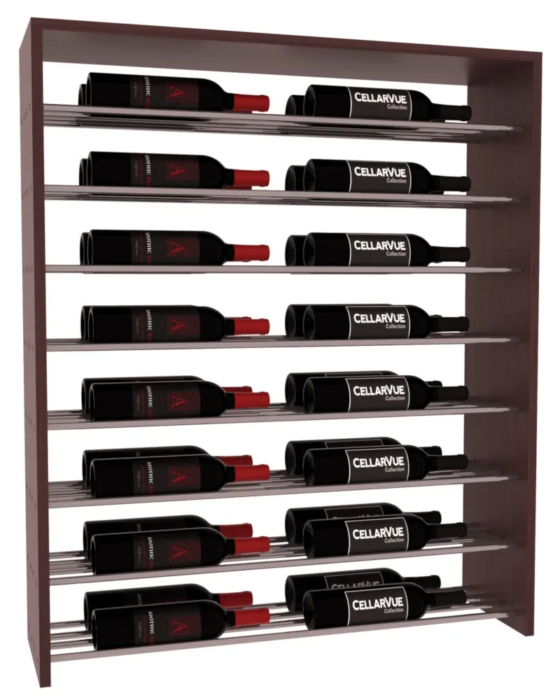 InstaCellar - 35" Horizontal Double Deep Top Display - Gunmetal Rods