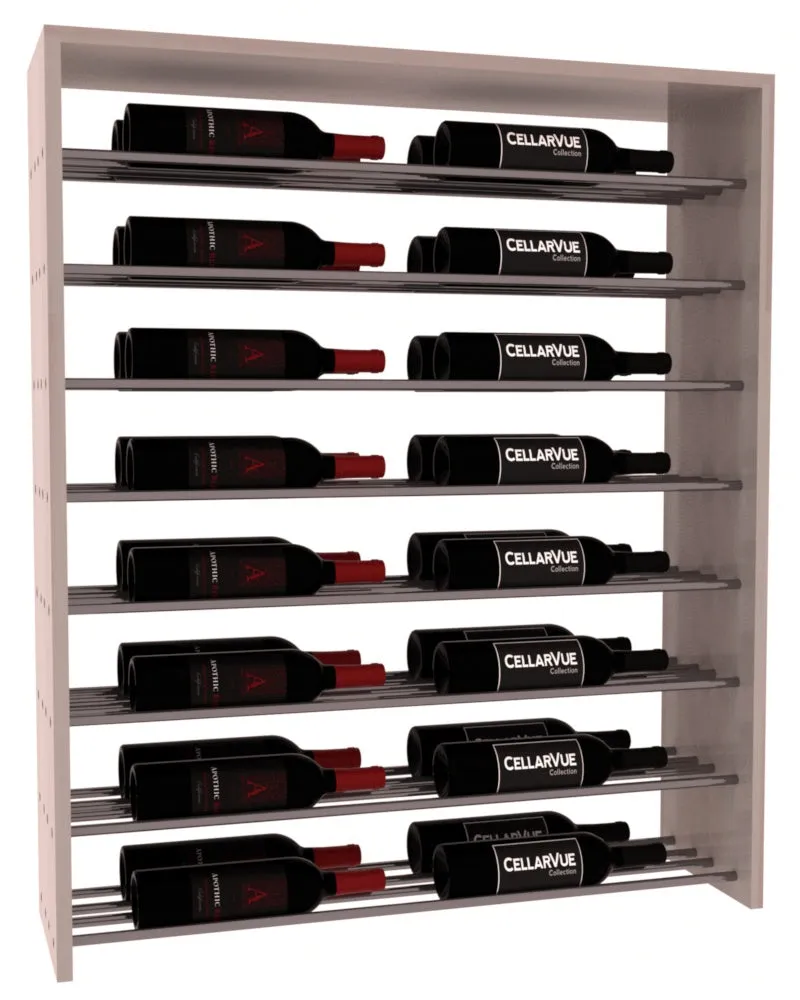 InstaCellar - 35" Horizontal Double Deep Top Display - Gunmetal Rods