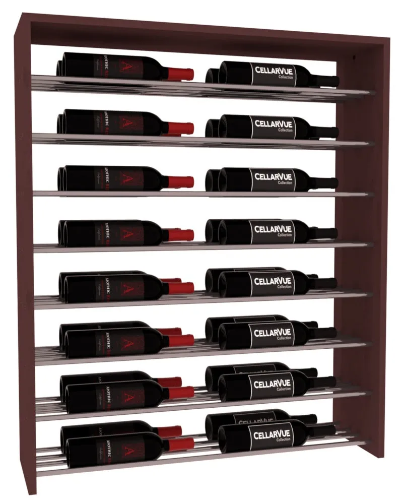 InstaCellar - 35" Horizontal Double Deep Top Display - Gunmetal Rods