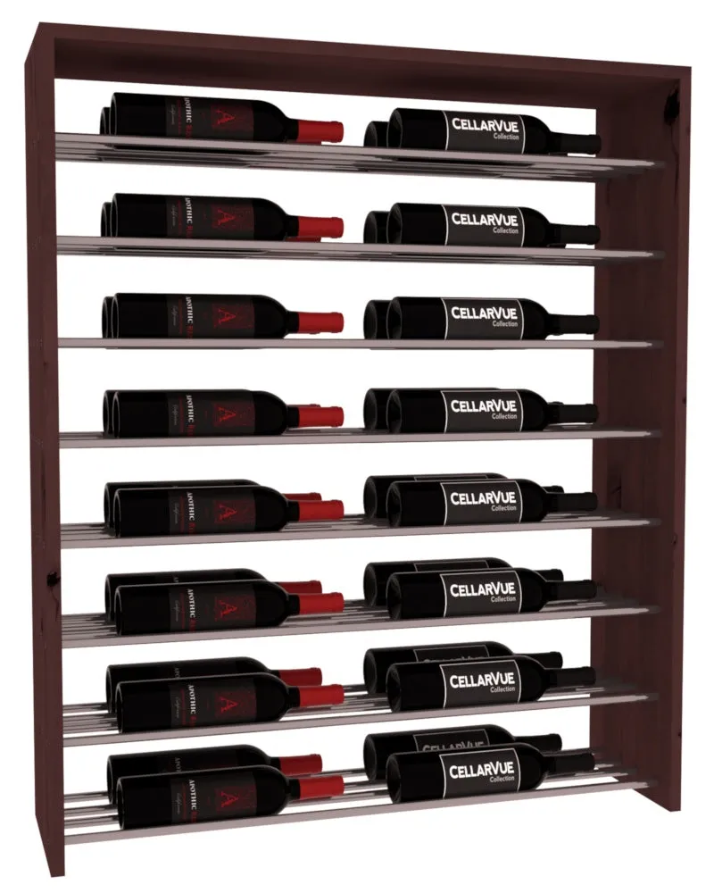 InstaCellar - 35" Horizontal Double Deep Top Display - Gunmetal Rods