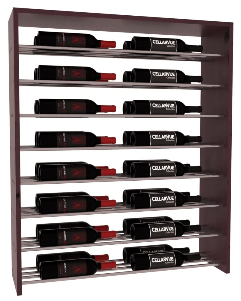 InstaCellar - 35" Horizontal Double Deep Top Display - Gunmetal Rods