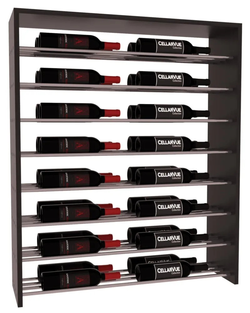 InstaCellar - 35" Horizontal Double Deep Top Display - Gunmetal Rods