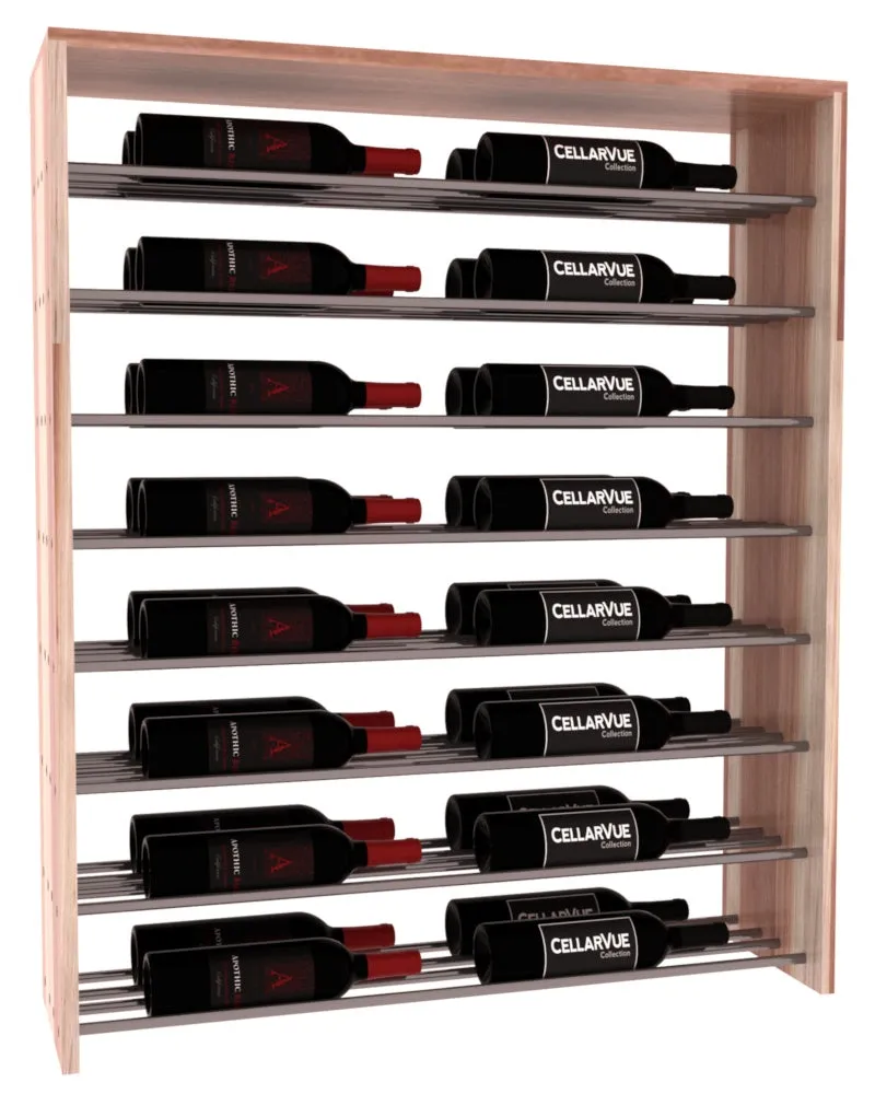 InstaCellar - 35" Horizontal Double Deep Top Display - Gunmetal Rods