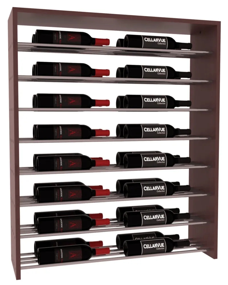 InstaCellar - 35" Horizontal Double Deep Top Display - Gunmetal Rods