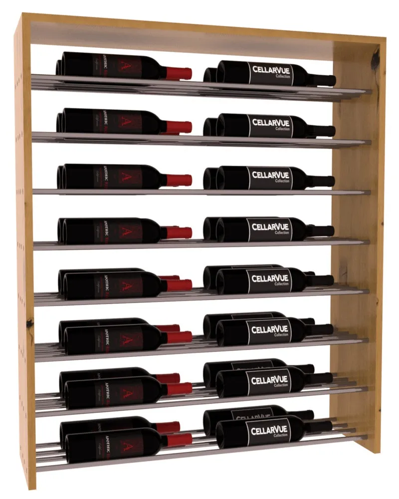 InstaCellar - 35" Horizontal Double Deep Top Display - Gunmetal Rods