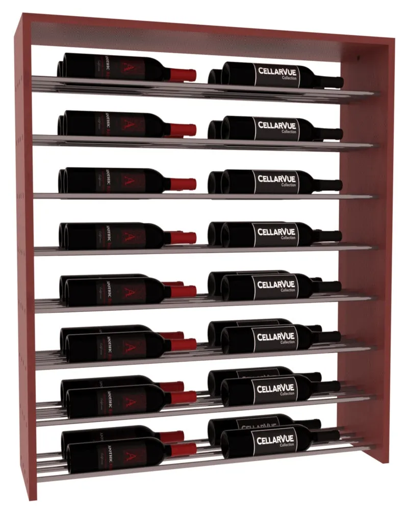 InstaCellar - 35" Horizontal Double Deep Top Display - Gunmetal Rods