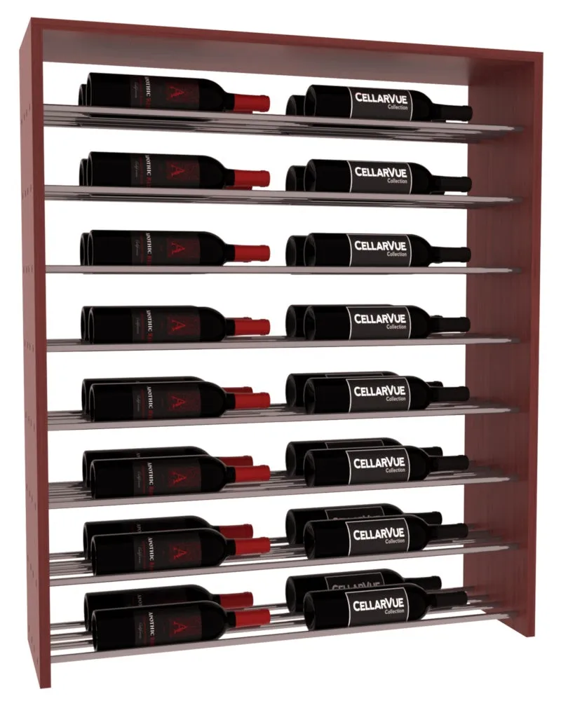 InstaCellar - 35" Horizontal Double Deep Top Display - Gunmetal Rods