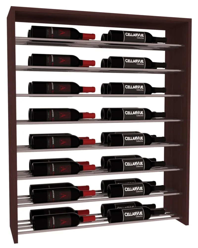InstaCellar - 35" Horizontal Double Deep Top Display - Gunmetal Rods