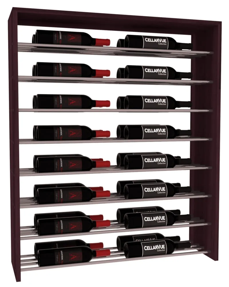 InstaCellar - 35" Horizontal Double Deep Top Display - Gunmetal Rods